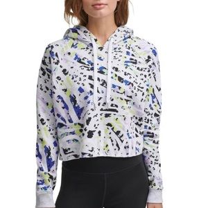 💙💙💙Women’s Gray Calvin Klein printed cropped sweatshirt size XL